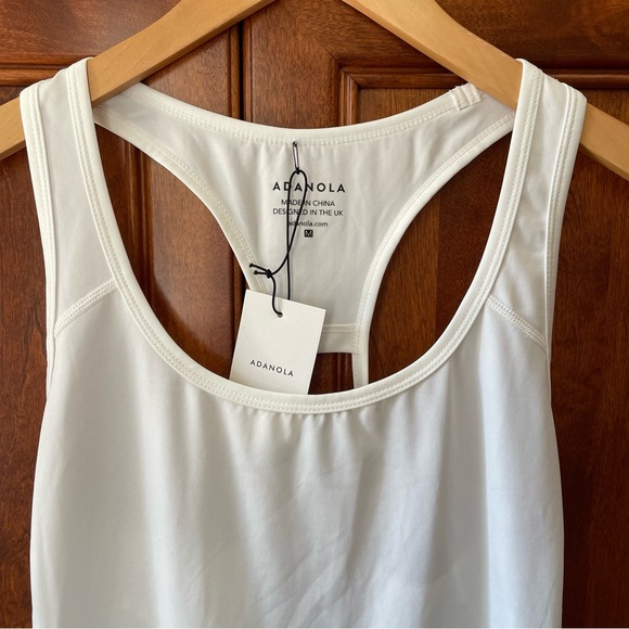 NWT, Adanola Racerback Tank Top, White, Medium - Picture 4 of 11